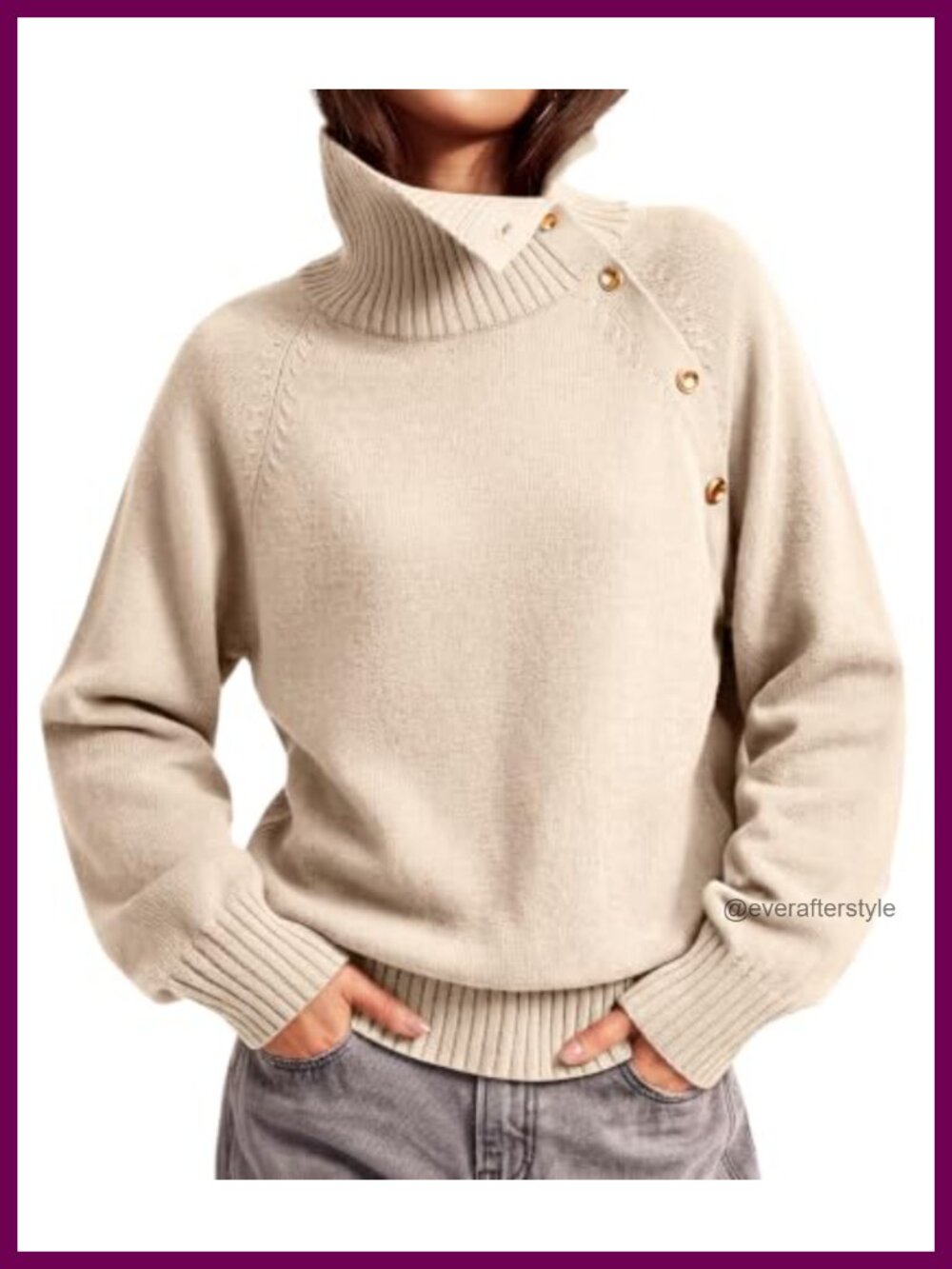 Luxury Style 47% Viscose Knit Turtleneck Sweater